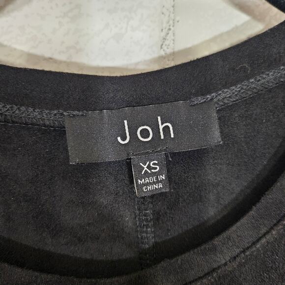 JOH Aurora Black Long Sleeve Suede Dress - Picture 10 of 12